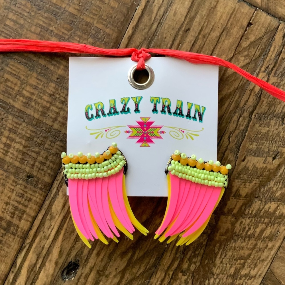 Crazy Train Hawaiian Earrings